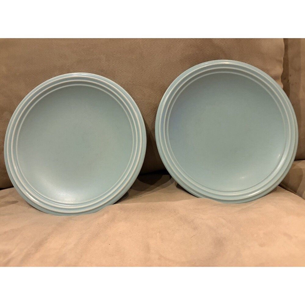 Set Of 2 PFALTZGRAFF Terrace Aqua Dinner Plate 10 3/8”